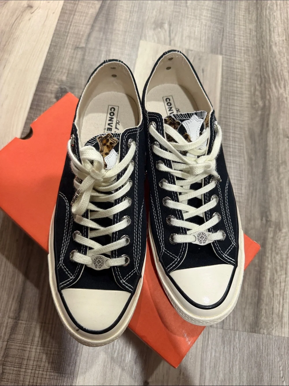 Chrome Hearts Black and White Low-Top Sneakers